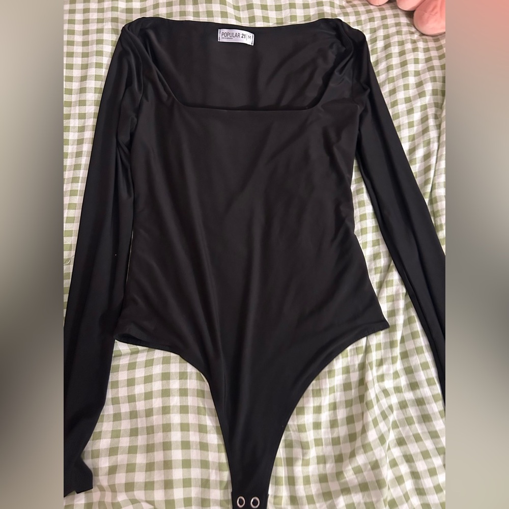 Black Long Sleeve Bodysuit